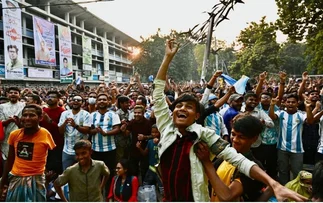 Locura en Bangladesh por la Selección Argentina: miles de personas salieron a festejar