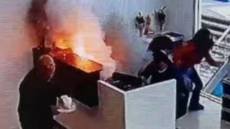 VIDEO | Así explotó el paquete dirigido al presidente de la Sociedad Rural, Nicolás Pino