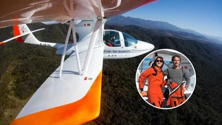 Son franceses y emprendieron una travesía en hidroavión por toda la Argentina