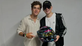 Franco Colapinto grabó su primer TikTok con Bizarrap y revolucionó las redes