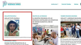 Hackearon la web de la provincia de Buenos Aires con un mensaje violento contra Kicillof