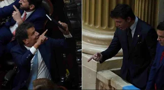 VIDEO: Javier Milei volvió a defender a Caputo en la pelea con Manes