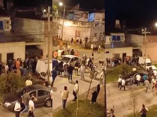Pedradas y caos en San Fernando durante la apertura de un local de La Libertad Avanza