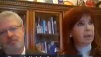 Video: la reacción de Cristina Kirchner cuando el juez le pidió que apareciera en cámara