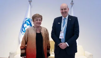 Sturzenegger se reunió con la directora del FMI en Arabia Saudita