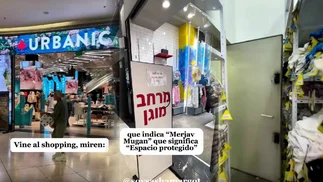 Al shopping en la guerra: el video que muestra cómo los malls están preparados en Israel