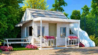 VIDEO | Mini casas de lujo: así son 'tiny houses' infantiles que parecen viviendas reales