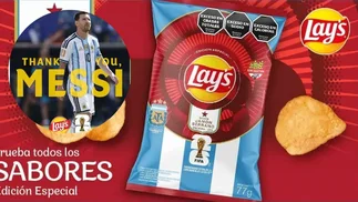 Lay’s usa a Messi para potenciar ventas en Argentina de un snack prohibido en otros países