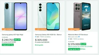 Cuáles son los celulares baratos más vendidos en Mercado Libre en agosto 2026