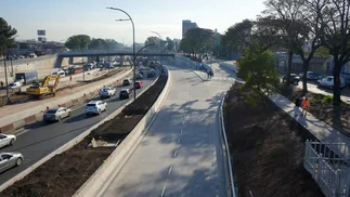 Terminaron las dos colectoras en la obra de la autopista que cambiará el ingreso a Capital