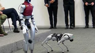 Un centro policial prueba dos robots chinos para tareas de vigilancia