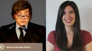 Milei insultó a una periodista y su custodia empujó a un trabajador