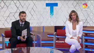 La emoción de Geuna al ver a Esteban Bullrich en Telenoche