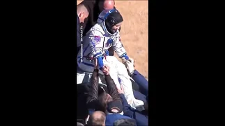 VIDEO: el regreso de un equipo de rodaje tras 12 días en la EEI