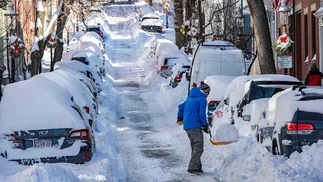 Bomba ciclónica en EE.UU.: así fue el caos por tormenta de nieve