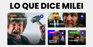 'Lo que dice Milei': la web que Massa patrocina para el balotaje