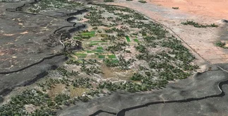 Hallan muralla de 4000 años que desapareció por cambio climático