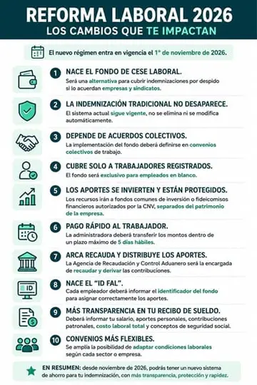 Los cambios que impactan con la reforma laboral