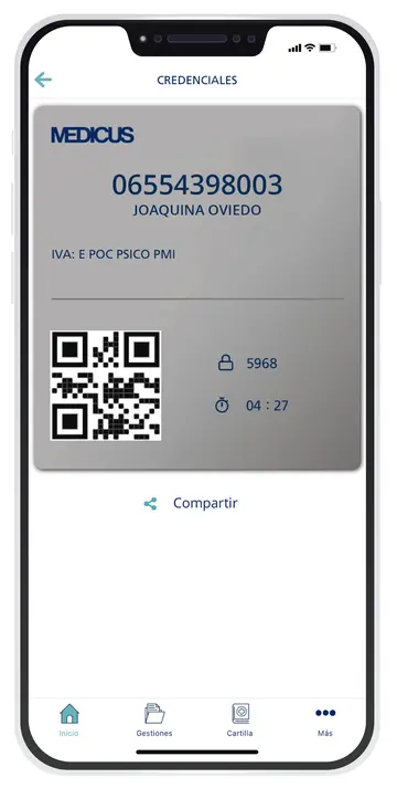 La app Mi Medicus permite llevar la credencial del asociado a todos lados