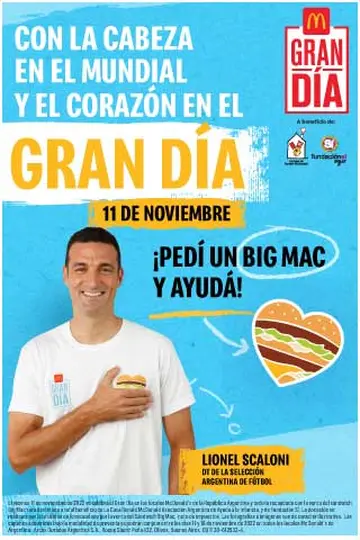 McDonald’s comienza la preventa anticipada para su jornada solidaria Gran Día