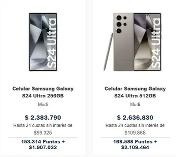 El banco Macro ofrece hasta 24 cuotas sin interés para comprar el Samsung Galaxy S24