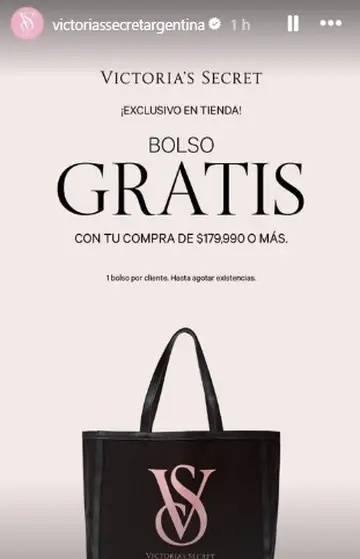La promoción en el día de apertura de Victoria's Secret en Argentina