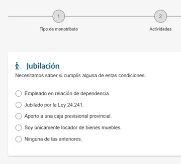 Simulador Monotributo ARCA: aportes