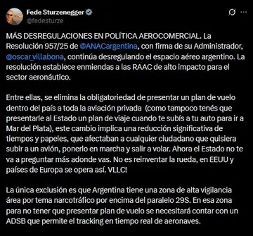 ''Ahora el Estado no te va a preguntar más adónde vas', anunció Sturzenegger