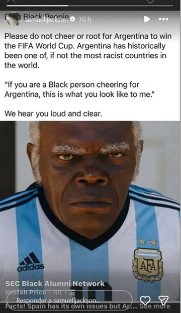 Samuel L. Jackson calificó a Argentina como 'el país más racista del mundo'