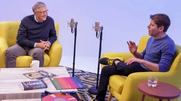 Bill Gates y Sam Altman cara a cara: por qué la revolución de la IA podría ser aterradora