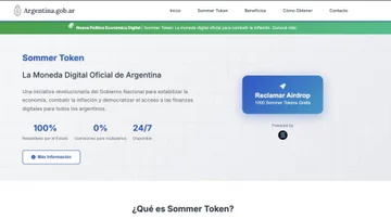 ¿Nuevo caso $Libra?: alerta por un sitio web del Gobierno que promociona una cripto meme