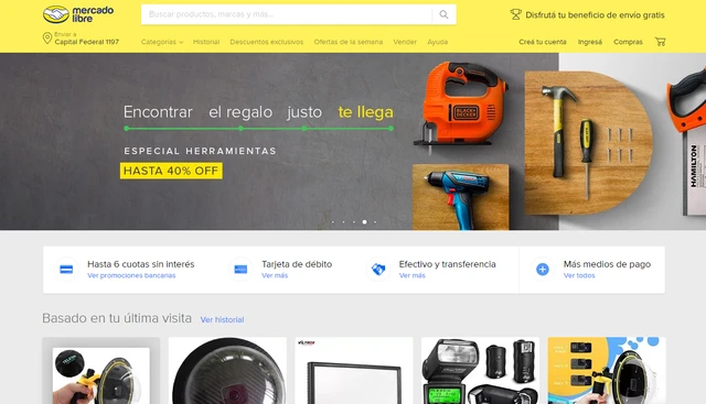 Promociones y descuentos en Mercado Libre: lanza 18 cuotas sin interés en más de 30.000 productos