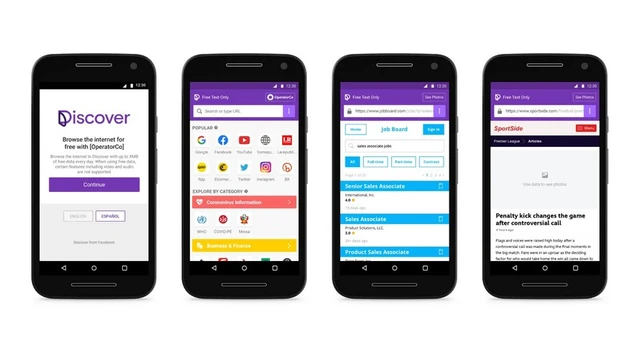 Cómo funciona Discover, la app de Facebook para navegar más rápido y consumir menos datos
