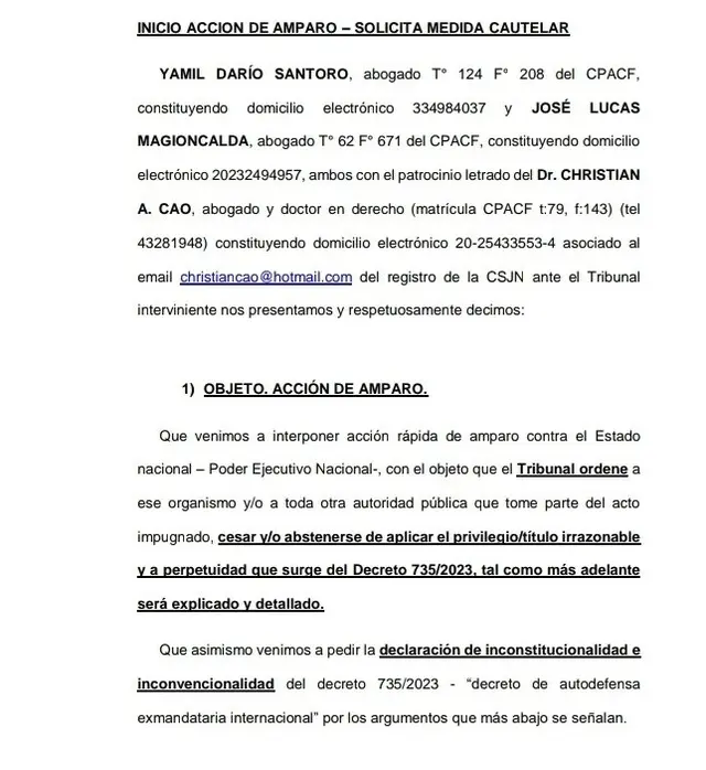 El pedido de Fundación Apolo al Gobierno para que anule la jubilación de privilegio de Alberto Fernández.