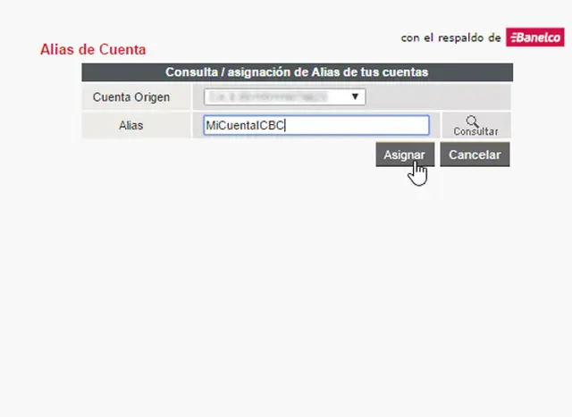 El alias consiste en