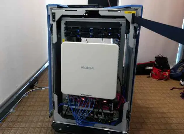 Antena de 5G fabricada por Nokia.
