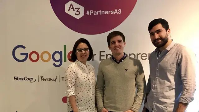 Gonzalo Sisack Novillo, María Nougués y Gastón Dedieu