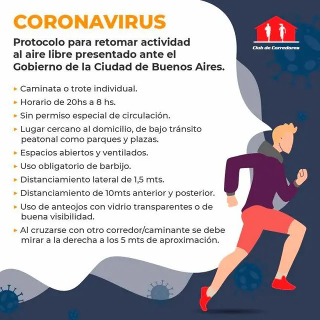 Protocolo para salir a correr presentado 