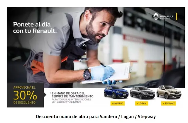 Promo Renault, para pagar en 10 años y con descuentos en service.