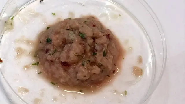 ASí se veía la carne cultivada, ya que no tiene sangre ni tejido adiposo