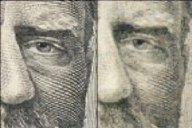 Billete original / Billete falso