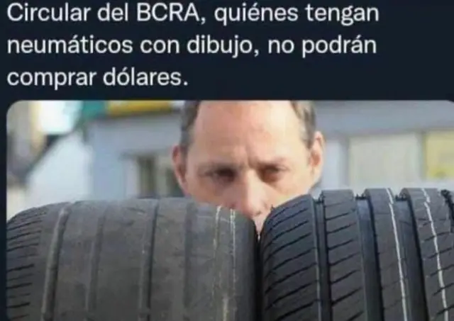 No faltaron usuarios que compararon este hecho con los cepos al dólar del Gobierno.
