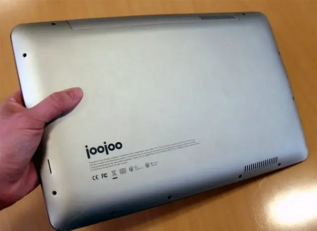 Parte trasera de la JooJoo.