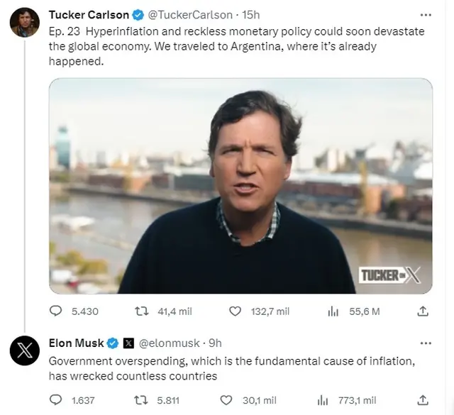 Elon Musk opinó sobre las causas y los efectos de la inflación en la economía