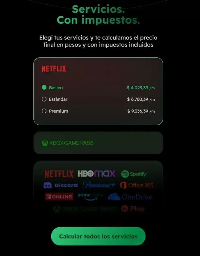 Impuestito, la herramienta l sitio web que tenés que usar para saber lo que vas a pagar por Netflix y otros gastos en dólares
