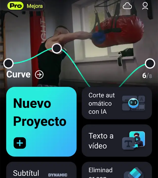 Captura de pantalla de Filmora.