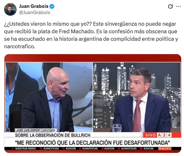 El posteo de Juan Grabois tras la entrevista a José Luis Espert