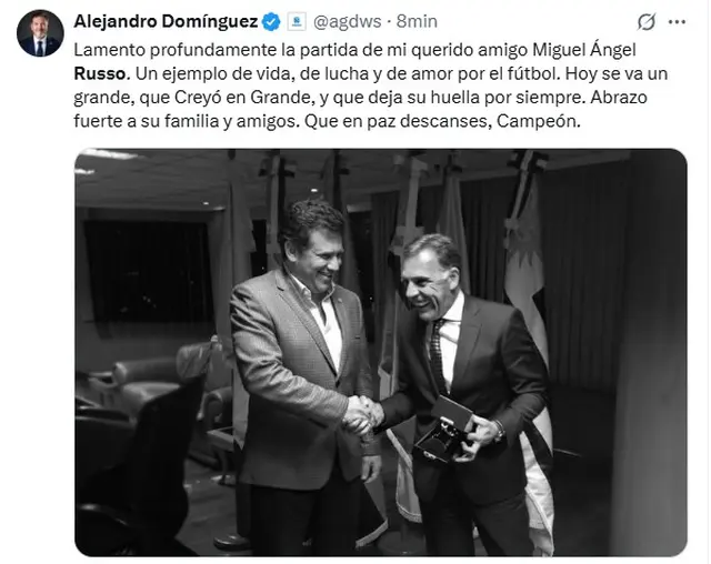 El mensaje del presidente de la Conmebol
