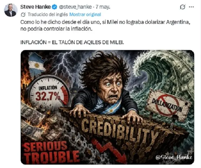 Steve Hanke es uno de los principales impulsores de la dolarización en Argentina