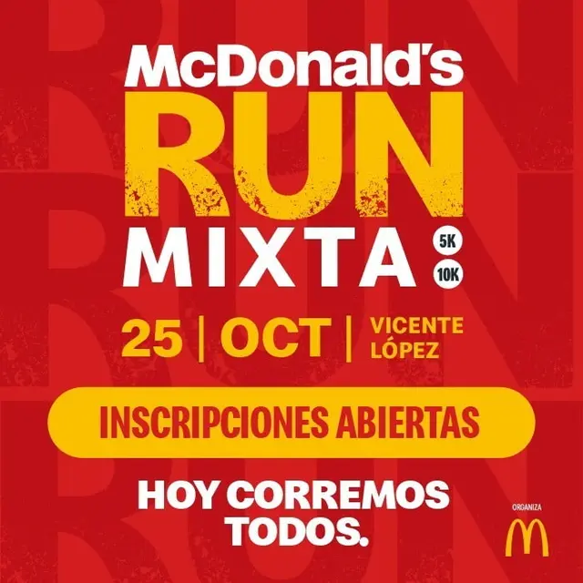McDonald's Run lanza su primera edición mixta.